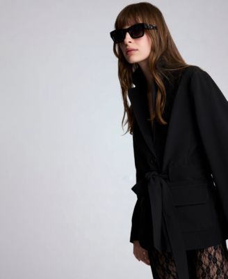 Women's Notch Collar Vision Twill Belted Jacket