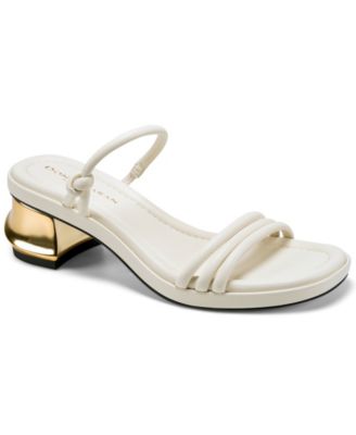 Women's Tafeta Multi Band Heeled Sandals