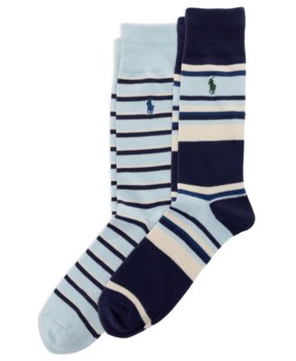 Men's Striped Crew Socks, 2-Pack