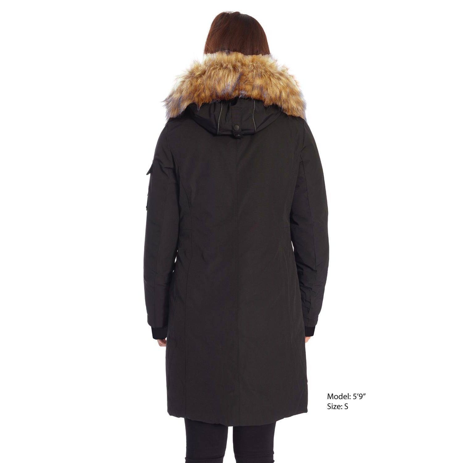 Women's Laurentian | Long Winter Parka with Faux Fur Hood