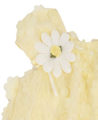 Baby Girls' 3D Flower Sequin Top and Knit Leggings, 2-Piece Set