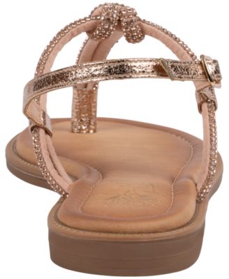 Women's Alonde Embellished T-Strap Flat Sandals
