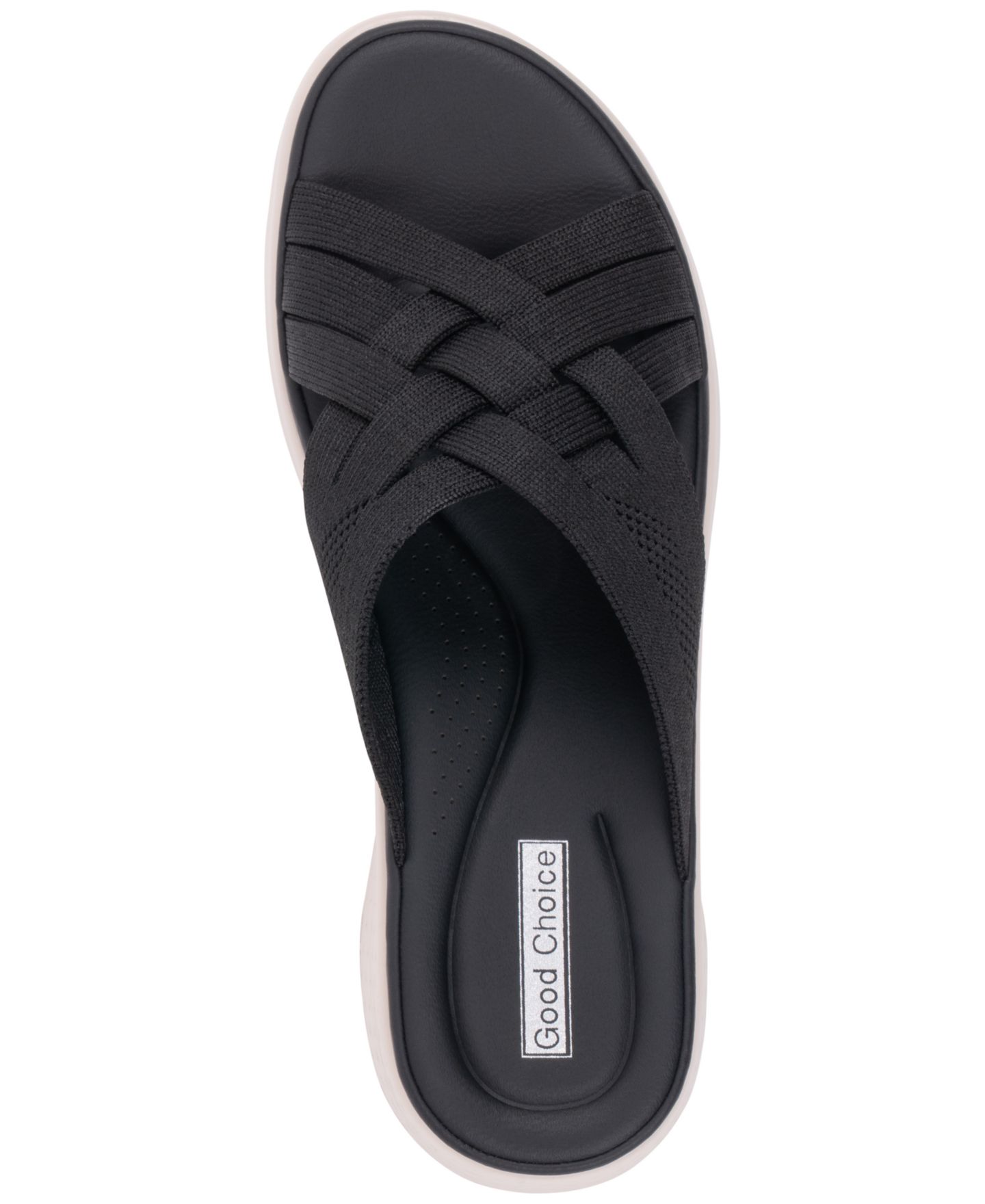 Женские сандалии GC Shoes Sellena Knit Strappy Comfort, цвет: Чёрный — фото 4