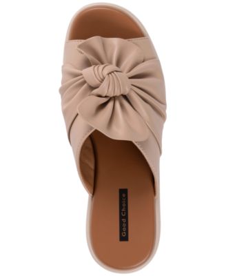 Women's Harlow Bow Wedge Sandals
