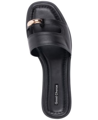 Women's Halie Metal Toe Ring Flat Sandals