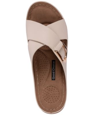 Women's Eanna Crisscross Comfort Wedge Sandals