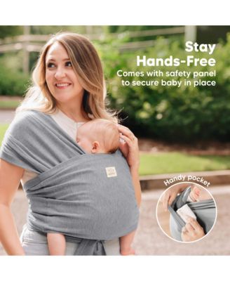 D-Lite Baby Wrap Carrier, Adjustable Baby Carrier, Baby Sling, Newborn, Infant, Toddler 7-44lbs