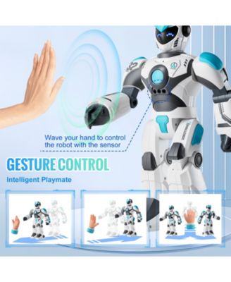 Interactive RC Robot Toy with Voice Control Music Stories and Programming Play