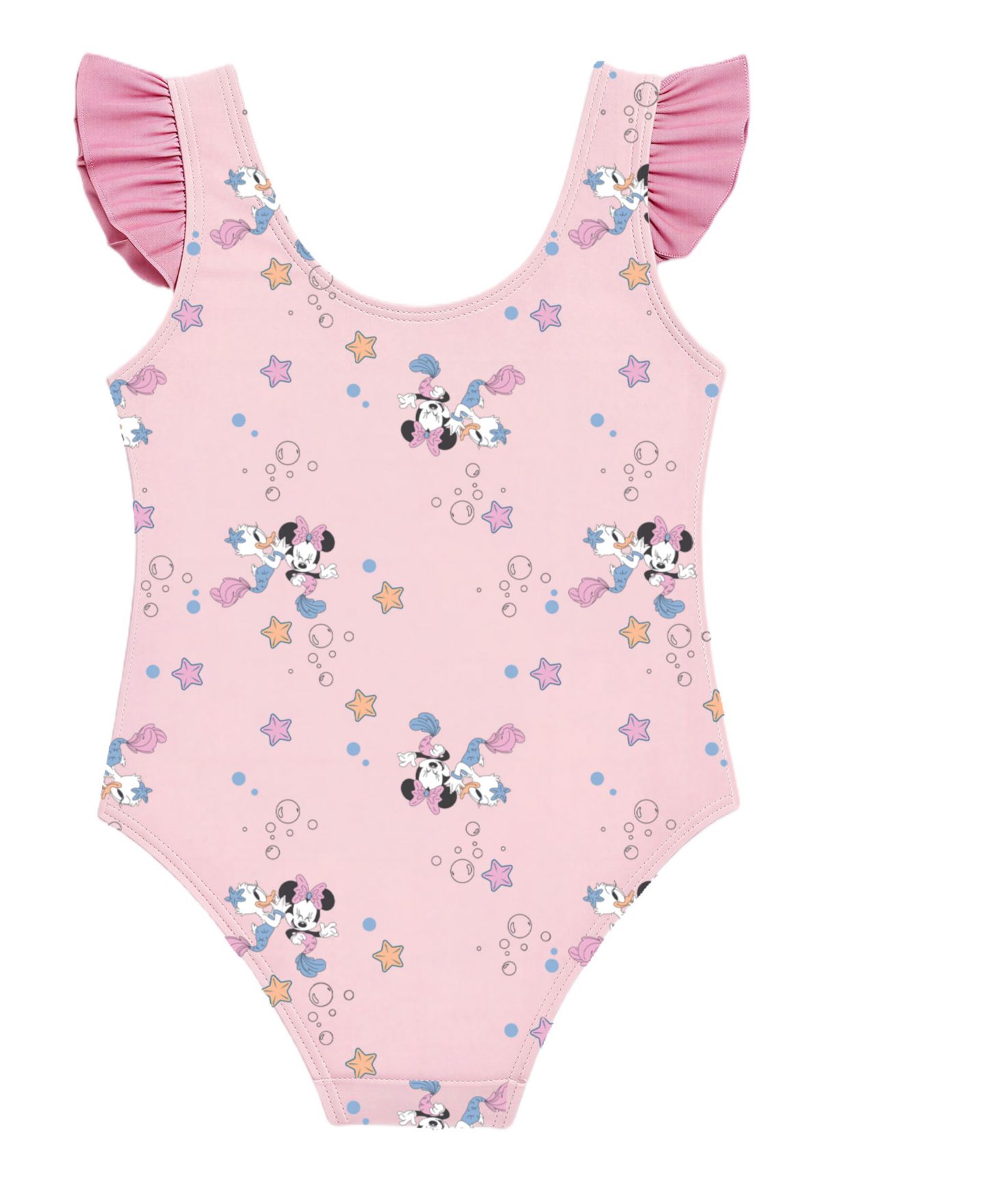 Детский комплект Disney Minnie для девочки: накидка, купальник и панама, цвет: Розовый — фото 6