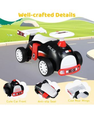 Kids Ride On Push Car with Music Storage Seat and Easy Maneuvering Wheels