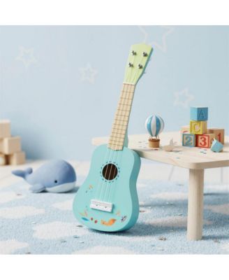 Kids Beginner Ukulele with Nylon Strings and Basswood Body for Early Music Learning