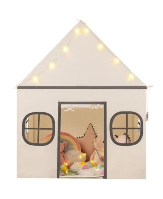 Kids Play Tent Large Playhouse with Door Curtain and Star Lights