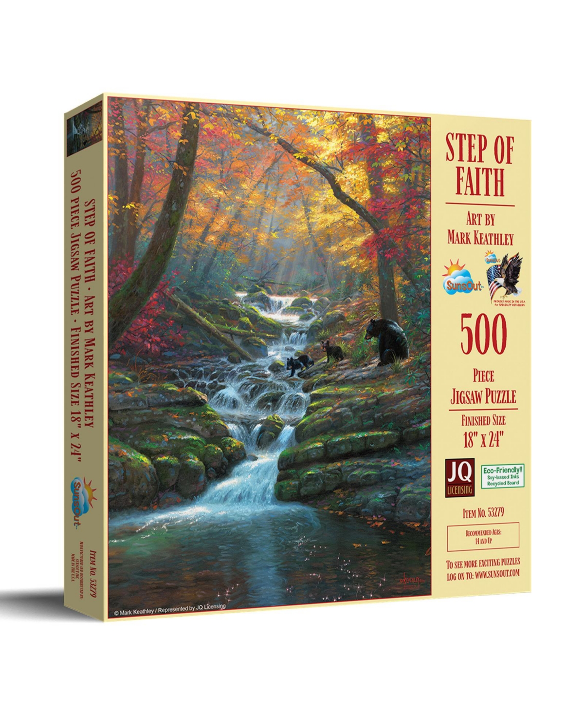 SunsOut Step of Faith 500 piece Jigsaw Puzzle for Adults
