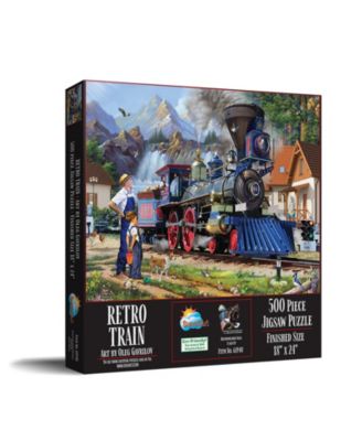 Retro Train 500 piece Jigsaw Puzzle for Adults