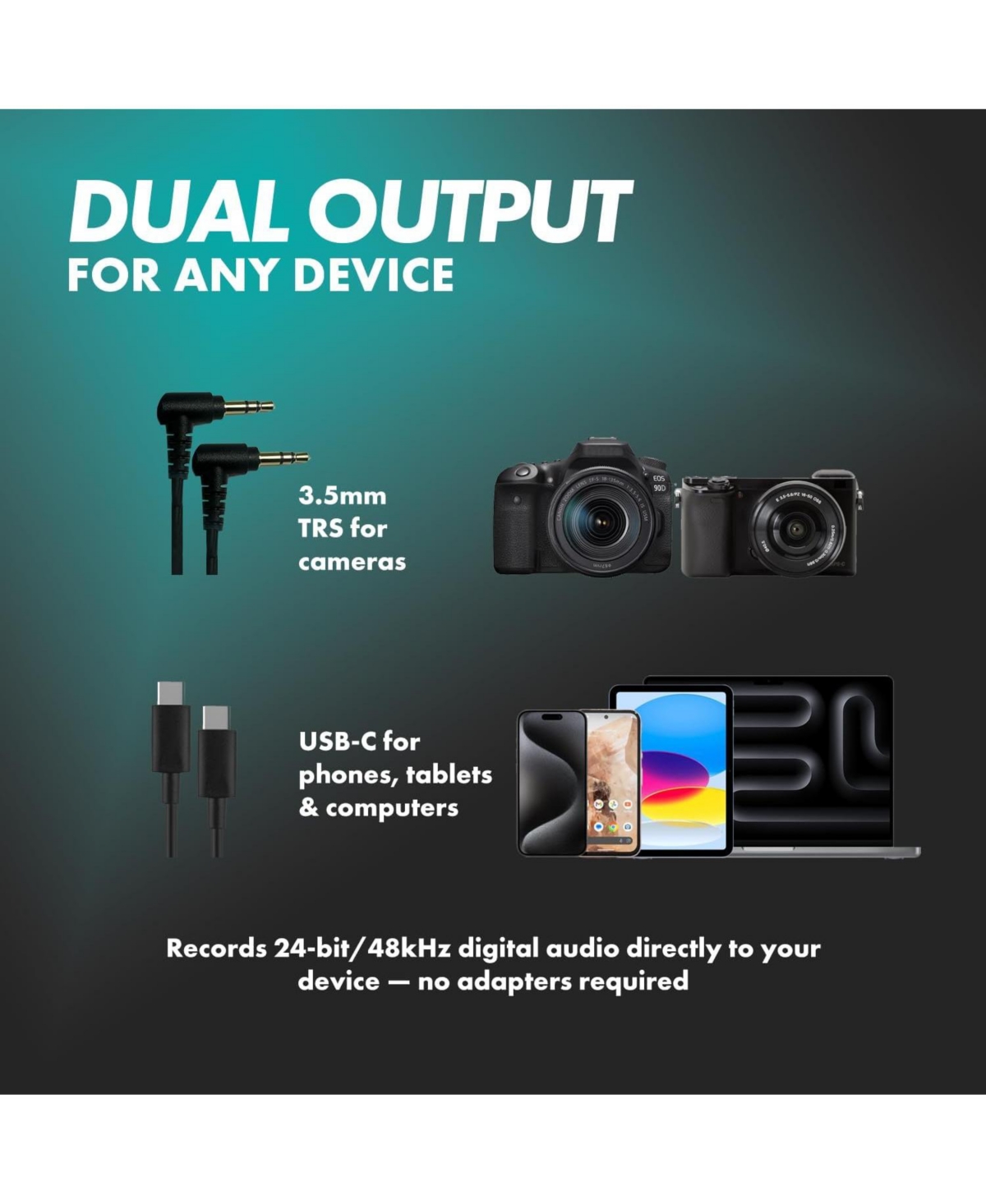 Movo VXR10-ai Shotgun Microphone with Ai Noise Cancellation for Cameras, Smartphones, Computers