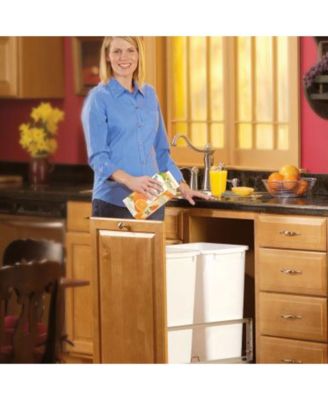 Double Pullout 50 qt. Kitchen Trash Can w/ Soft-Close, 5349-2150DM-2
