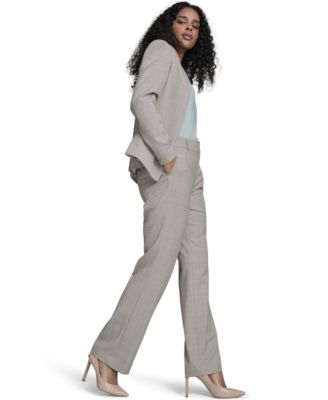 Women's Plaid Open Front Blazer