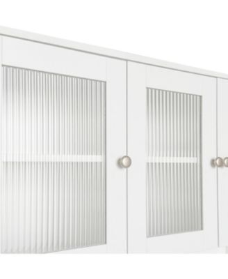 Computer Desk with Hutch, Rotating Desktop, Large Workspace