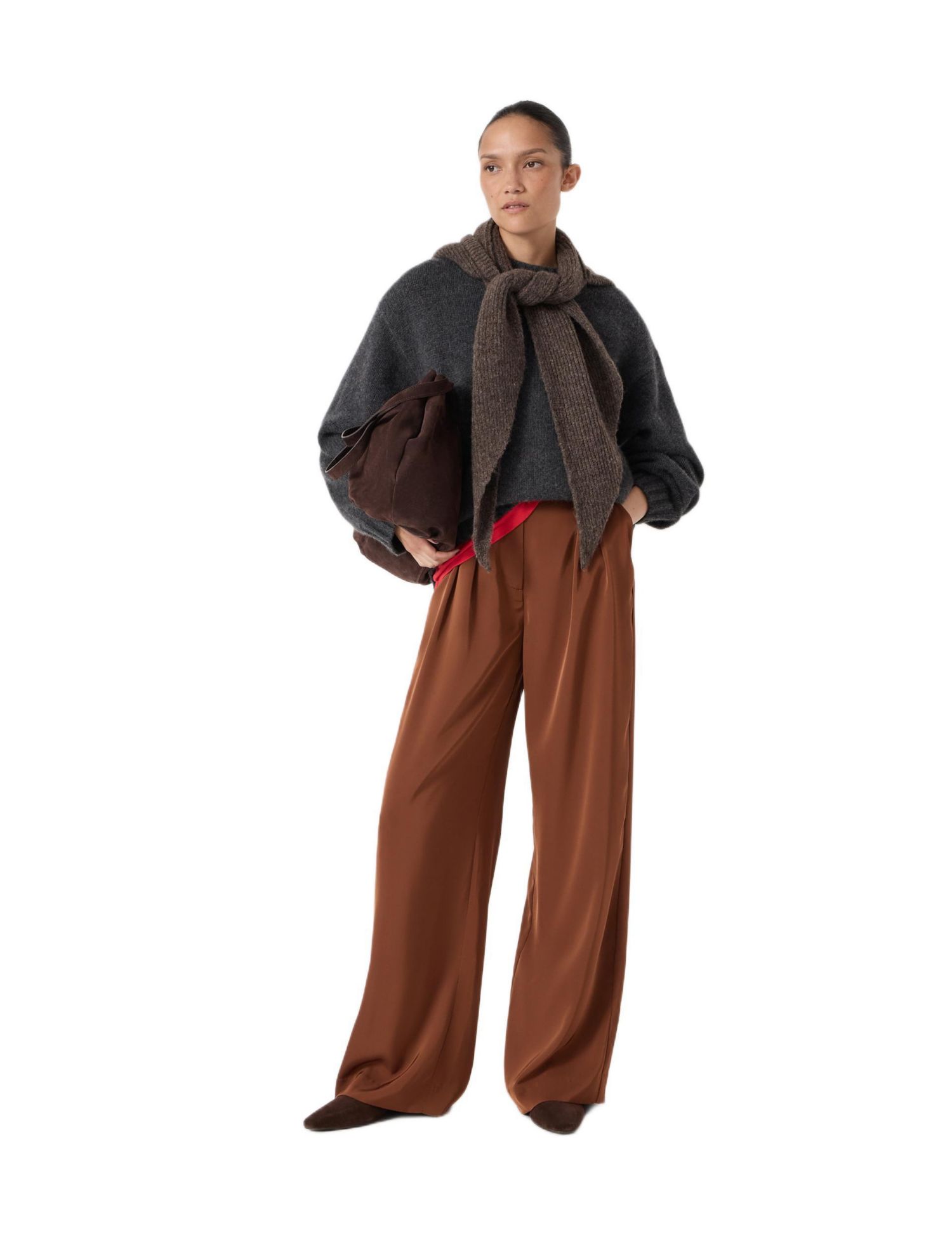 Women's Lya Satin Twill Wide Leg Pants