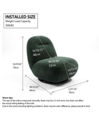 Luxury Velvet Swivel Accent Chair (2PCS)