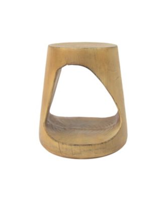Hollow Side Table, Wood-like texture, Natural Color