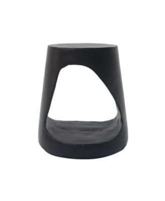 Hollow Side Table, Wood-like texture