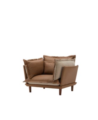 Modern Style Chenille Oversized Armchair Accent Chair Single Sofa Lounge Chair for Living Room, Bedroom