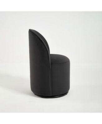 Upholstered Swivel Barrel Dining/Accent Chair