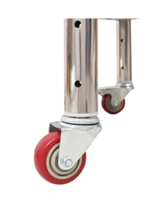 Streamdale Stainless Steel Prep Table 24x24 with Backsplash