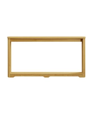 + 70" + Wood + Corrugated Design + Console Table