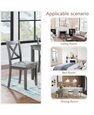 Streamdale   Dining Chairs Set of 4, Padded Seat