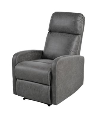 Modern Manual Recliner Chair - Slate Grey