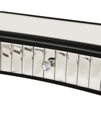 Streamdale 47" Half-Moon Mirrored Console Table - Silver Entryway Vanity Desk