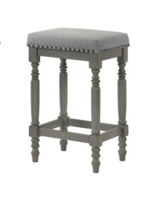 Rustic Gray Counter Stools (Set of 2) - 26 Inch