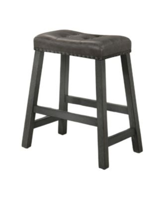 Rustic Backless Counter Stool Set of 2 - 25" Farmhouse Barstools