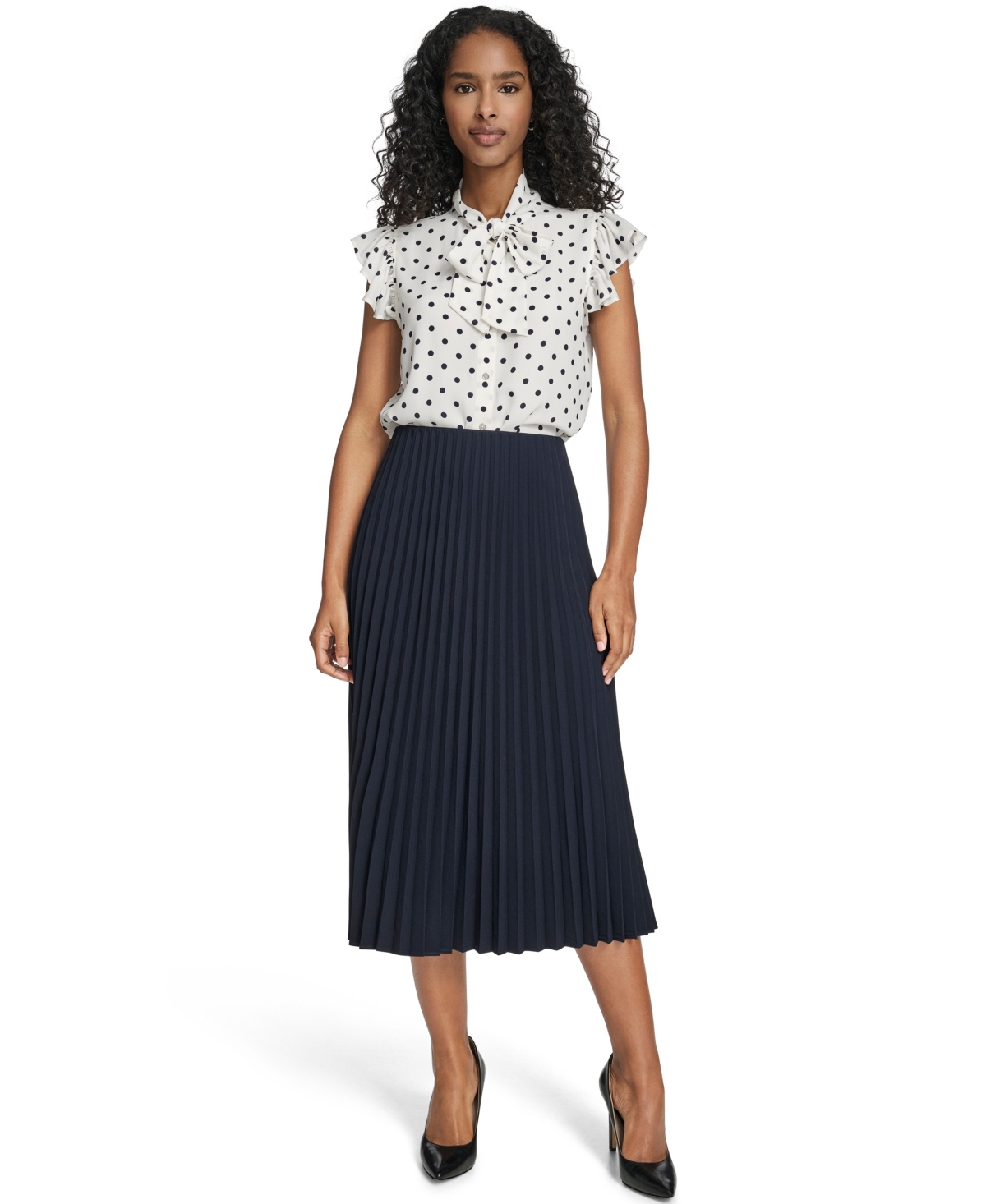 Tommy Hilfiger Women's Pleated Pull-On Skirt