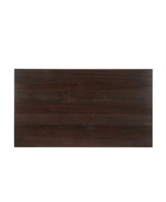 Streamdale Espresso Rectangular Coffee Table with Drawer & Wood Legs