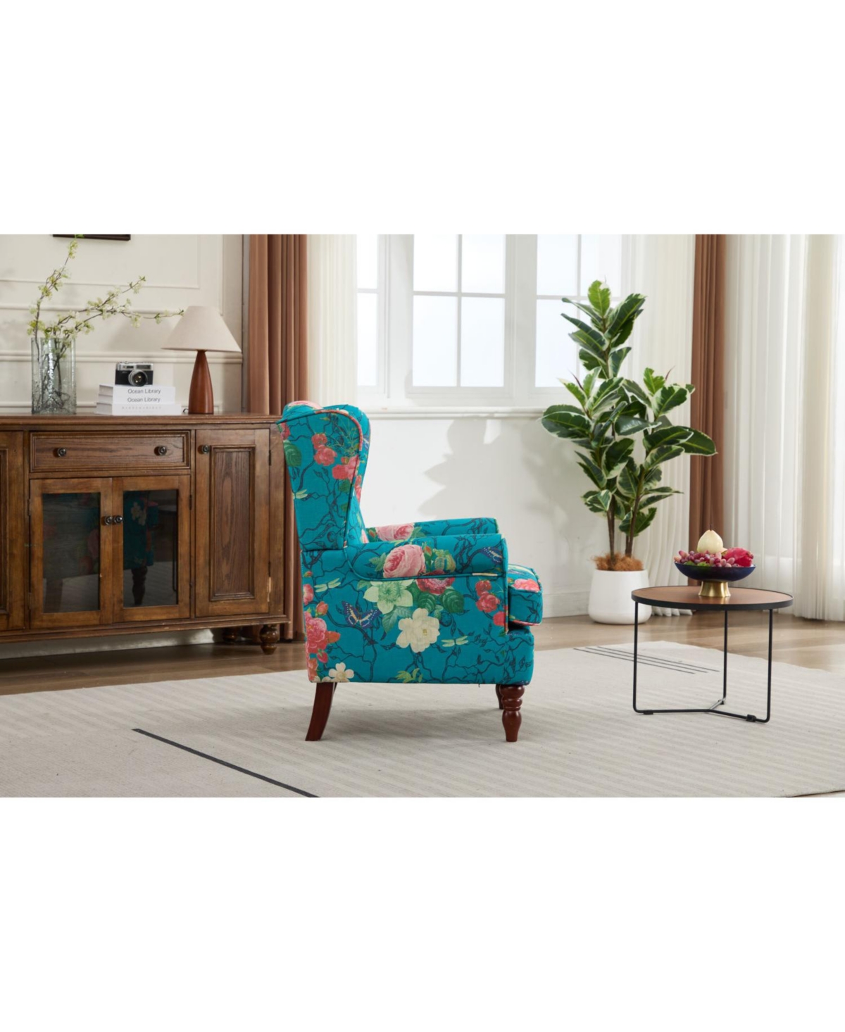 Streamdale Furniture Floral Cyan Chair