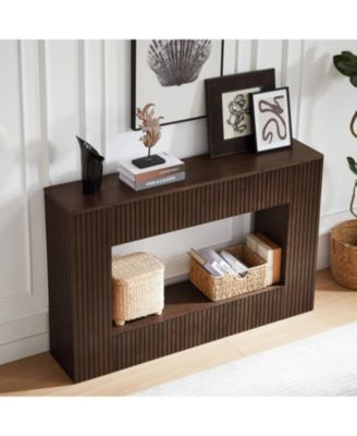 Streamdale 55" Modern Slatted Console/Entryway Table