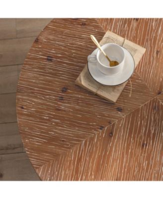 Modern Retro Round Coffee Table - Black Cross Legs