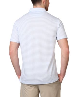 Men's Yarn Dye Stripes Modal Pique Polo