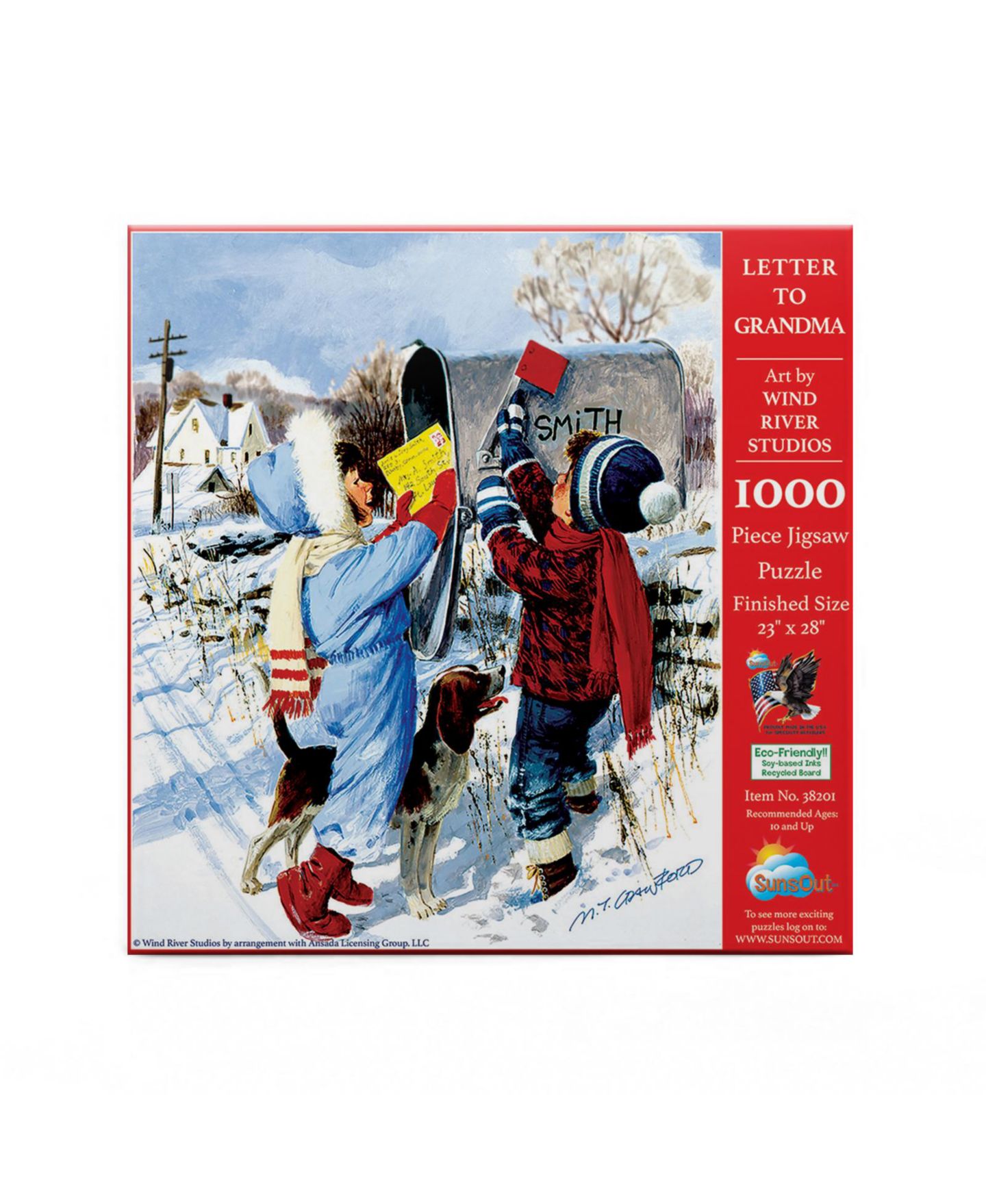 Детский пазл SunsOut Letter To Grandma 1000-Piece Interlocking Christmas Jigsaw Puzzle, от 15 лет — фото 2