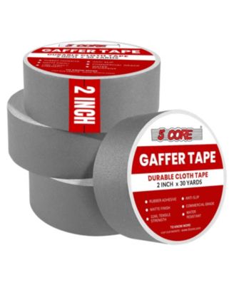 Gaffers Tape 2" 30 Yards 4Pcs No Residue Water Resistant Matte Heavy Duty