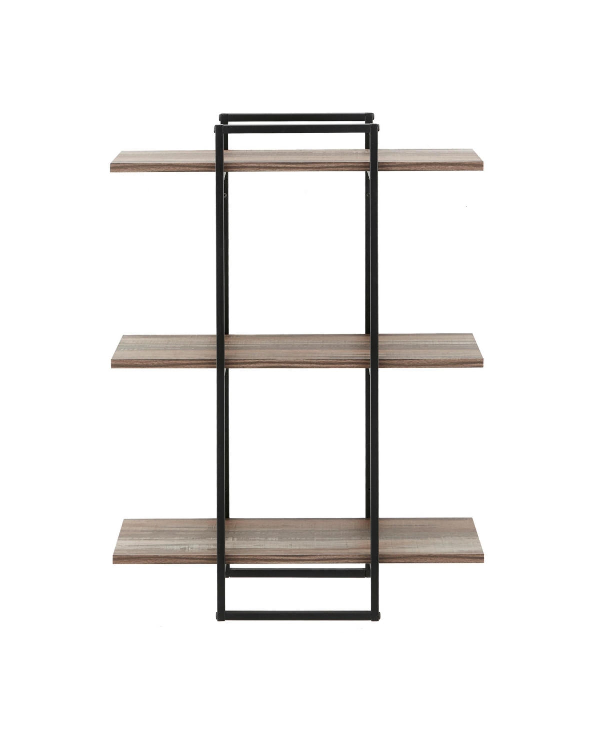 Danya B Antigua Crossed Double Rectangle Shelf Unit