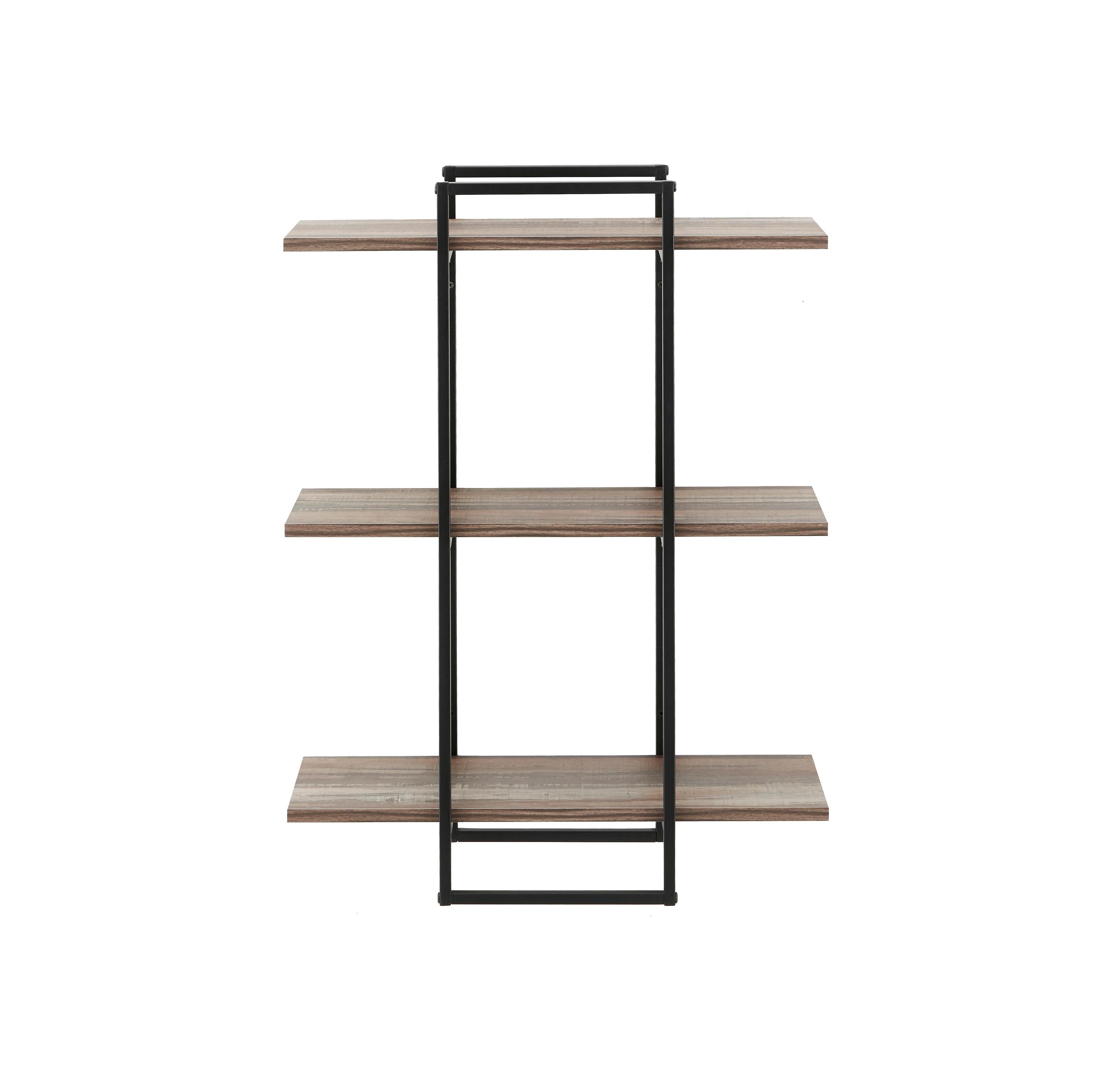 Danya B Antigua Crossed Double Rectangle Shelf Unit