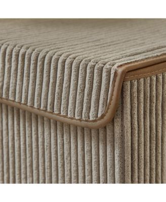 Collapsible Corduroy Laundry Hamper Storage