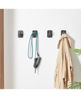 4 Piece Dog Tail Wagging Decorative Wall Hook Set