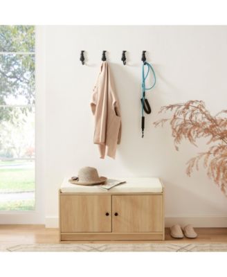 4 Piece Dog Wagging Tail Decorative Wall Hook Set