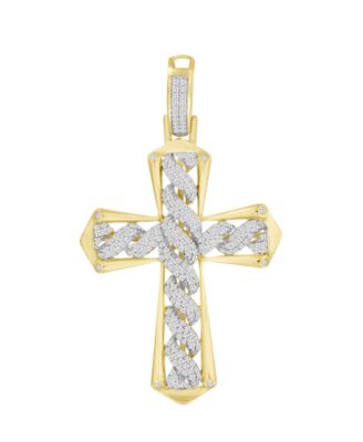 Men's Diamond Charm (1/2 ct. t.w.) in 10k Yellow Gold