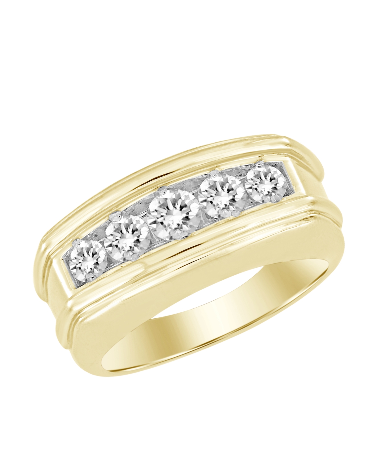 Macy's Men's Diamond Ring (1 ct. t.w.) in 10k Yellow Gold